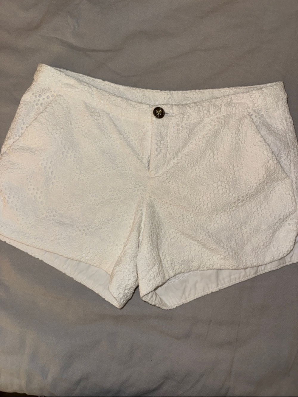 Lilly Pulitzer White Eyelet Shorts